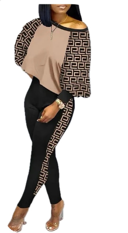 2 Piece Legging and Blouse Set