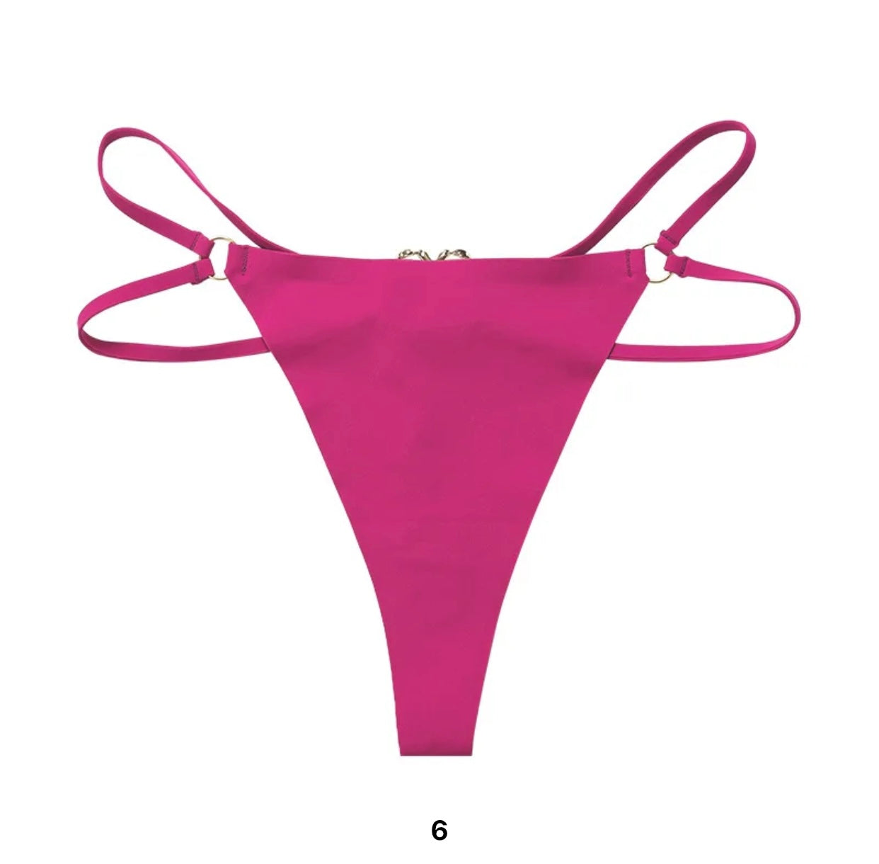 Fashionable Women's Panties With Rings