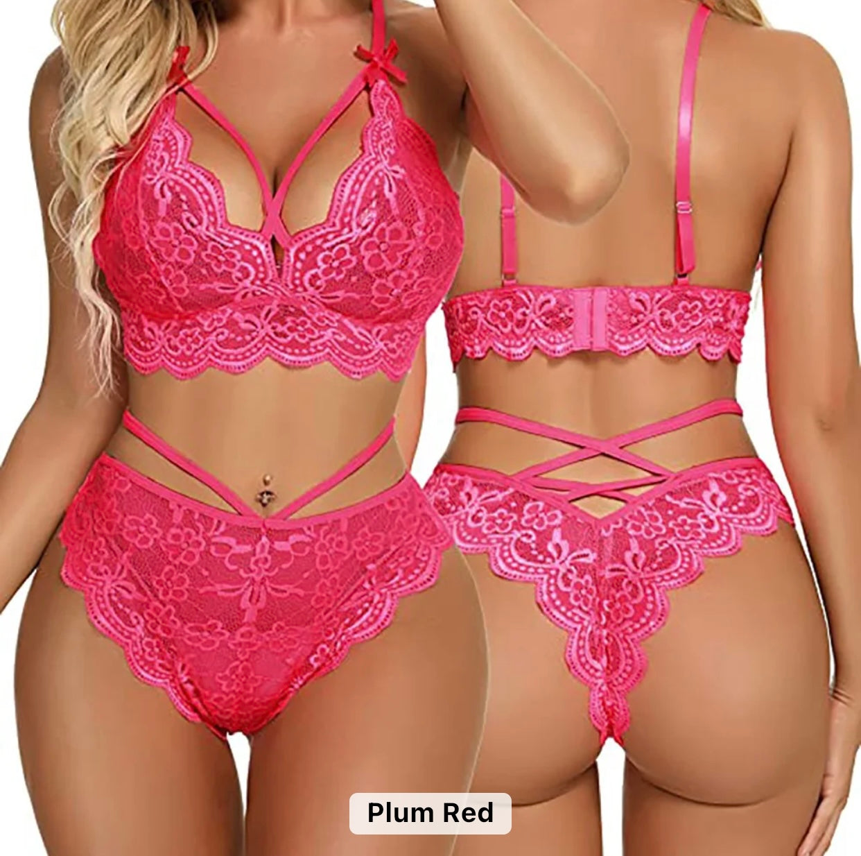 Women's Underwear Set with Thin Strings