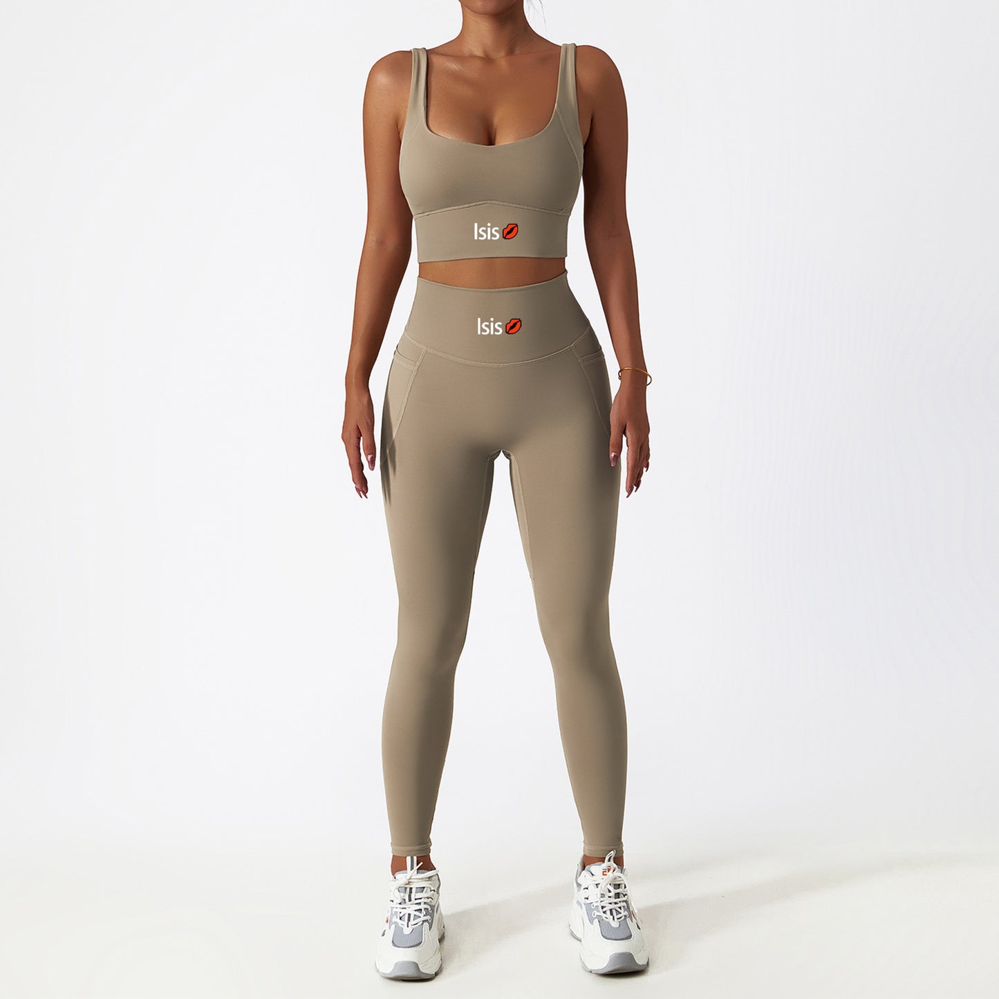 2 Piece Sports Bra & Legging Set