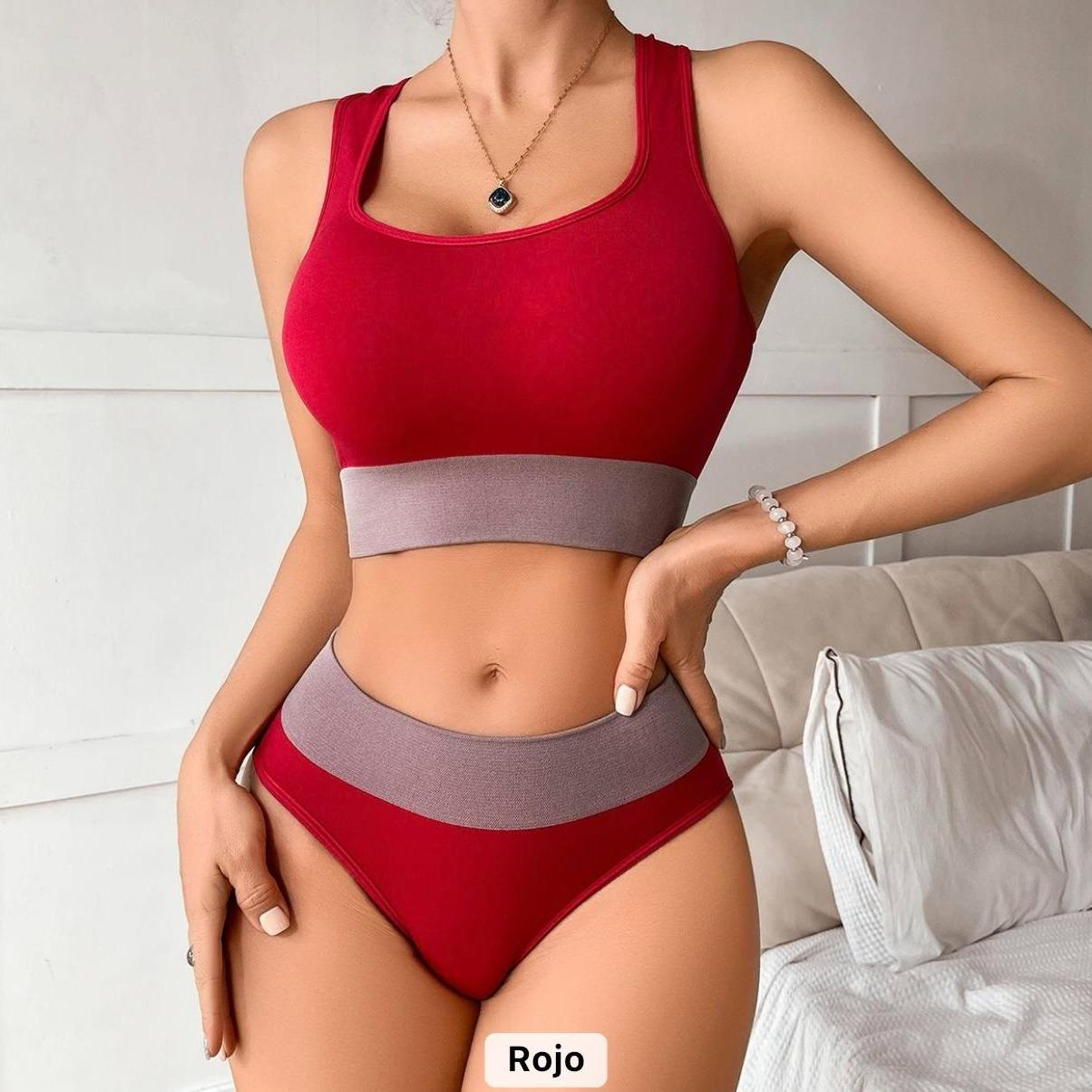 Simple and Plain Women's Underwear Set